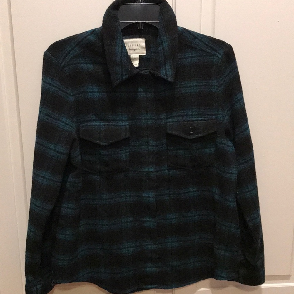 Forever 21 plaid button up- only worn once